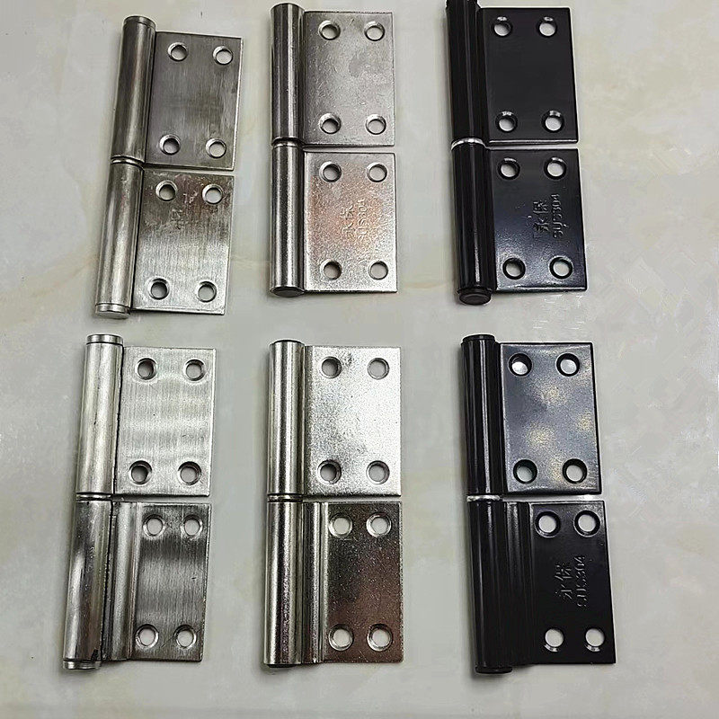 Black Hinge 35 Bend hinge 43 One generation Hair Banner Shaped Stainless Steel Hinge Bathroom Door Detachable Hinge Detachable 