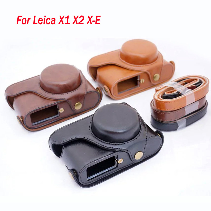 Leica micro monocular camera camera leather case X1 X2 Lycra camera bag XE TYP102 retro portable with shoulder strap