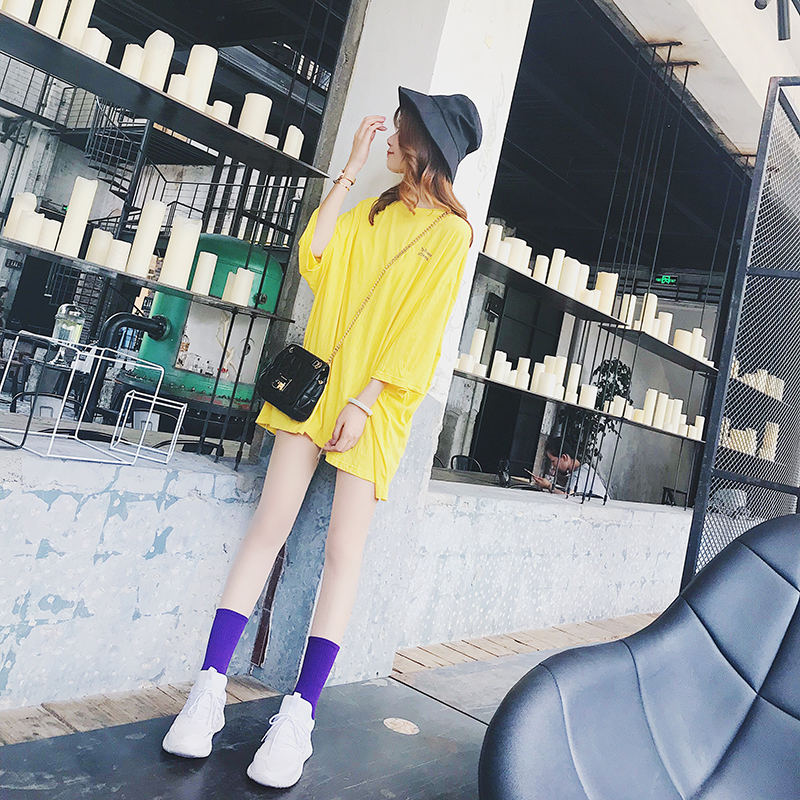 Tide thương hiệu vớ nữ ins tím vớ Học viện Hàn Quốc gió bơm bông thời trang nữ hoang dã vớ tất dài đến đầu gối
