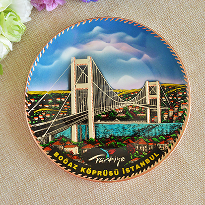 Turkish pattern hangs copper tray wall hanging home decoration hanging plate gift