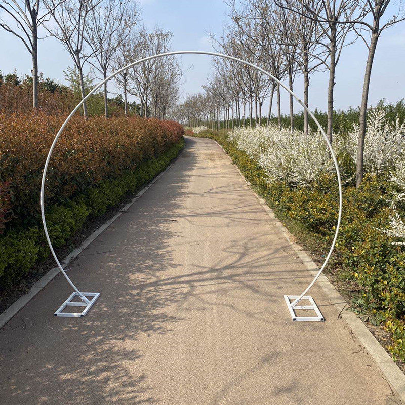 Wedding props round arch background frame decorated with arch semiround arch wedding arranged balloon arch iron shelf