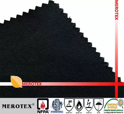 100% cotton fireproof curtain Black classic fireproof cloth True original cotton true fireproof class B fireproof curtain