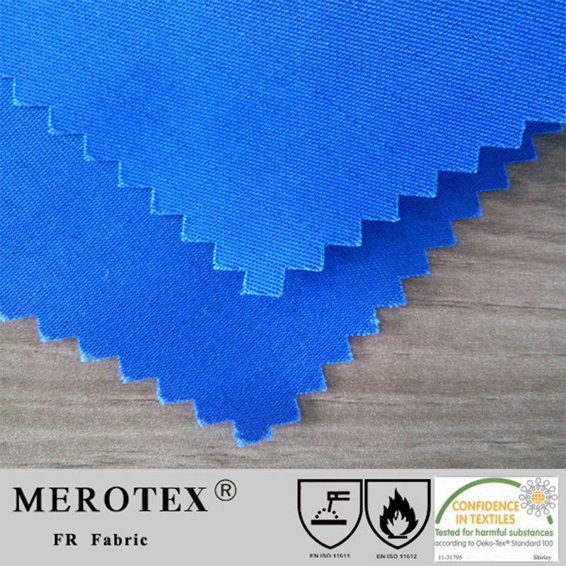 Hot sale flame retardant fabric Flame retardant fabric CVC flame retardant fireproof anti-static fabric 320gsm yarn card