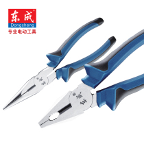 Dongcheng hand tools Snap spring pliers Wire pliers Pointed nose pliers oblique mouth pliers Strong pliers Pipe pliers Household pliers tools