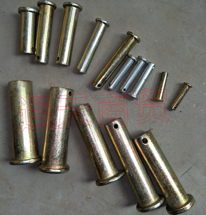 Positioning pin flat head with hole M18202530mm cylindrical positioning pin T-type pin shaft steel