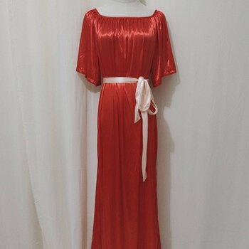 25 new men and women silky soft over-the-knee long skirt short sexy double-sided silky comfortable fabric sexy nude nightgown pants