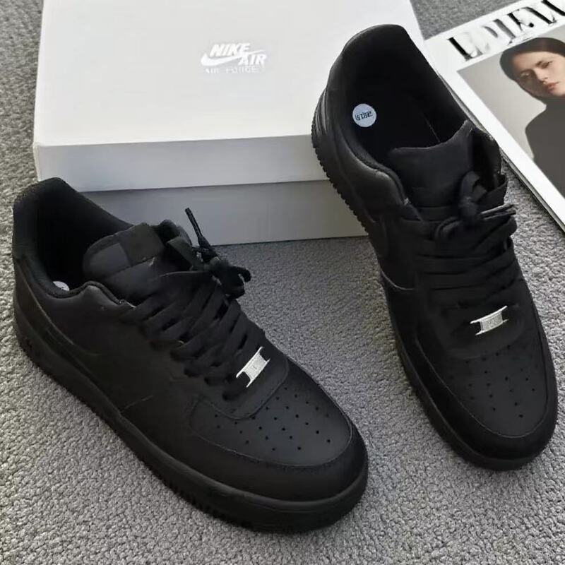 Nike Air Force 1 Nike Pure Black Casual Sports Versatile Low-Top Air Force Sneakers Dh2920-001
