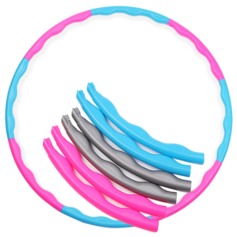 Hula hoop children primary and middle school students can increase the weight of plastic fitness equipment gymnastics hoop disassembly splicing massage hula hoop