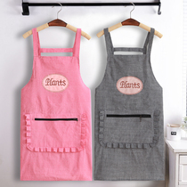 Apron pure cotton Women Summer thin Breathable Fabric 2021 New Summer Monolayer Braces Ultra Slim Fit for short half body