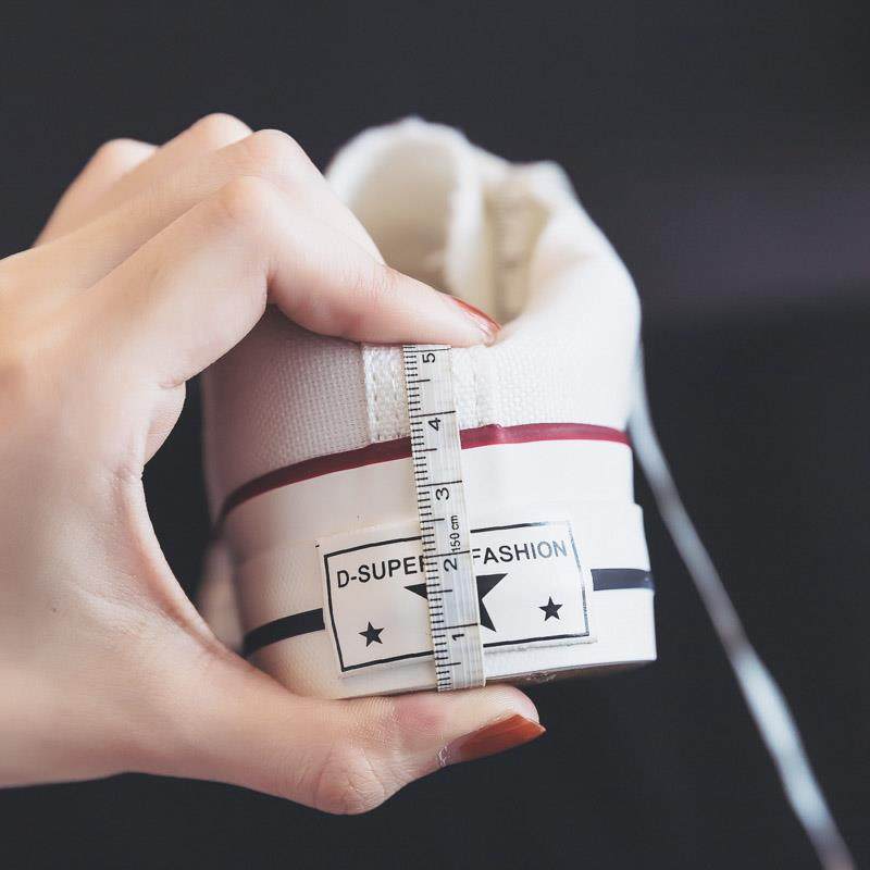 MAROLIO Strong Push Self-Remain ~ Classic Chauga Thin-style Thick Bottom Sails Shoes Women's Board Shoes Inside Heightening Small White Shoes