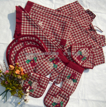 Rare out-of-print promotion foreign trade original Japanese single Out-of-print pastoral home fabric package 15-piece set of 6 colors