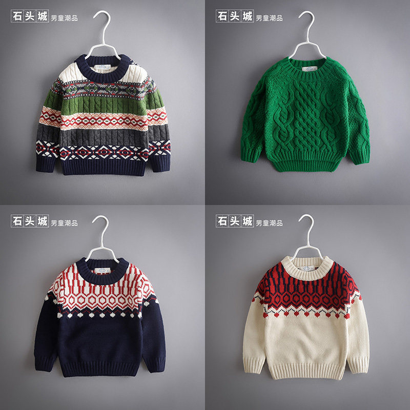Children's sweater dress children's sweater boy Han edia Boy baby's clothes height 90