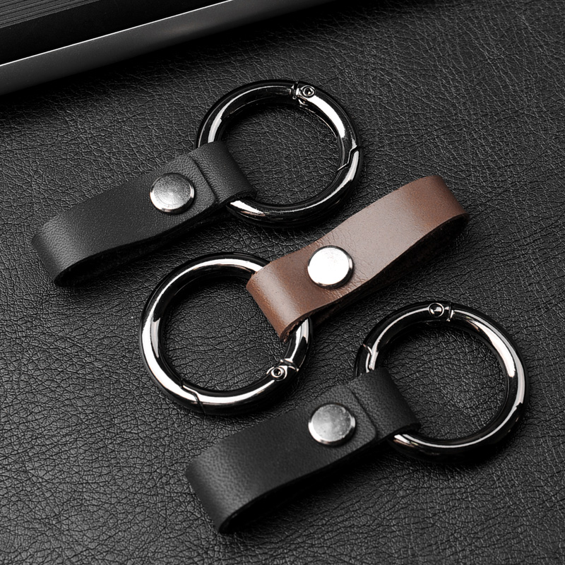 Car keychain leather chain link for BMW PennsIodivus Nissan Toyota Hyundai Buick Chevro