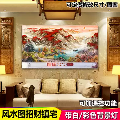 Office electronic perpetual calendar 202021 new landscape wall-mounted household living room digital calendar clock watch