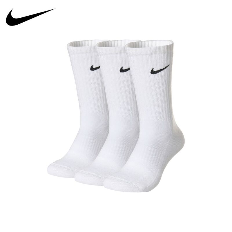 Nike 3Brand Casual Fitness Training Comfortable High-Elastic Breathable Mid-Calf Socks 3-Pair Combination Pack Nike 3Brand Casual Fitness Training Comfortable High-Elastic Breathable Mid-Calf Socks 3-Pair Combination Pack