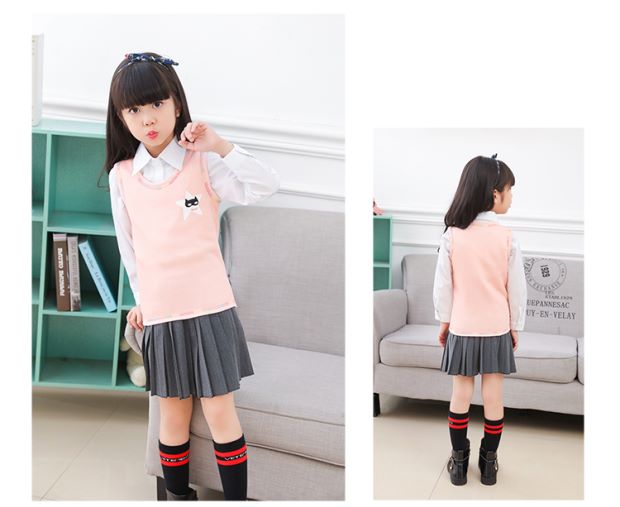 Trẻ em 1 áo nhung cộng 3 bé trai 4 cotton 5 đồ lót nhiệt 6 bé gái 7 áo 8 bé 9 dưới 12 tuổi áo gile thu đông bé trai