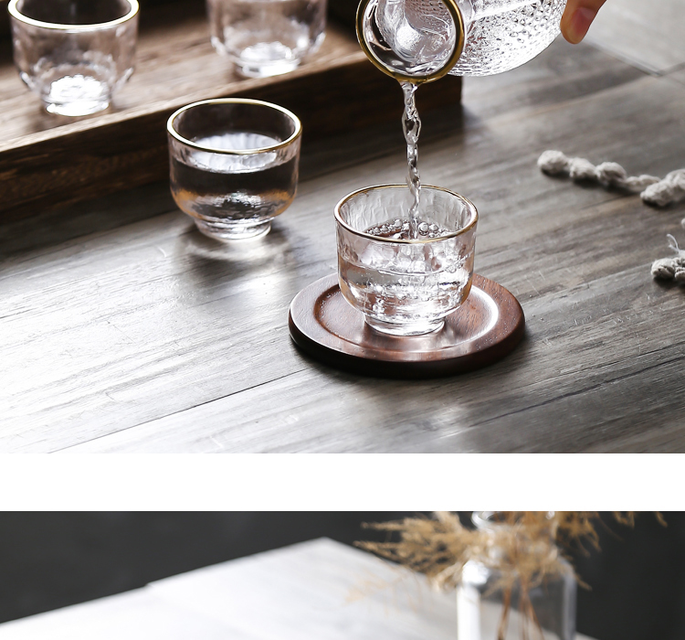 Kumagai nhóm phong cách Nhật Bản sake chai rượu vang thủy tinh gia đình rượu vang decanter rượu vang vàng rượu vang trắng ly một nồi bốn tách - Rượu vang ly uống rượu nhỏ