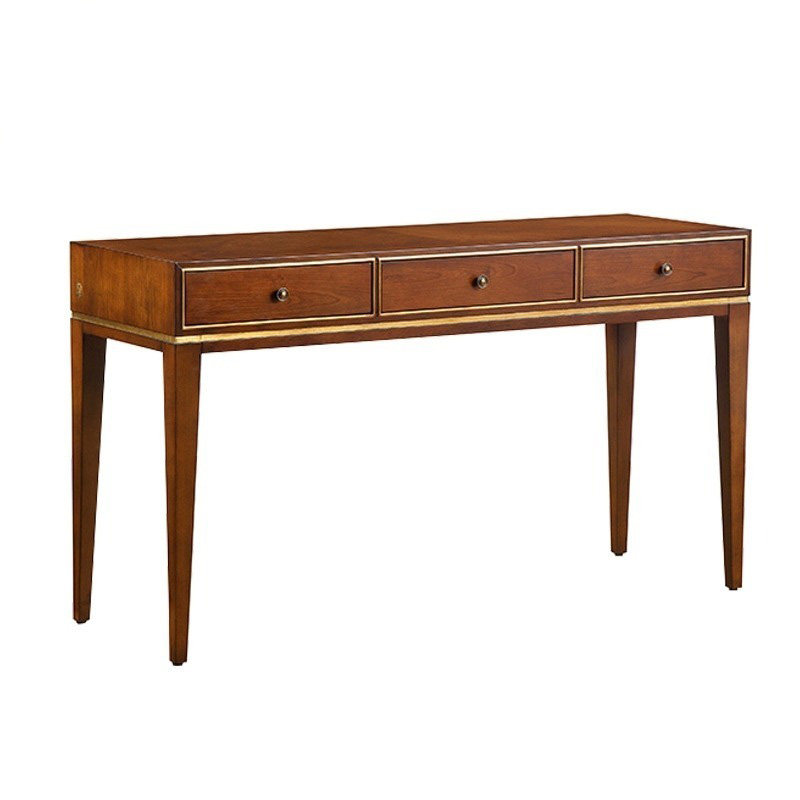 New Chinese Meditation White Wax Wood Makeup Desk Small Family Style Makeup Table Modern Solid Wood Makeup Desk Bedroom Furniture