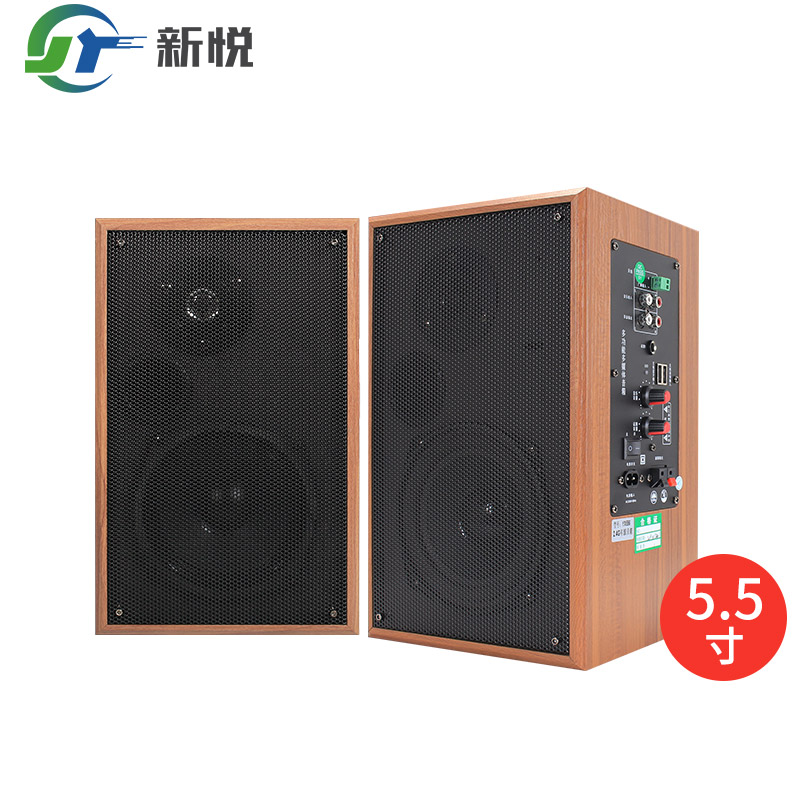 YX556 Teaching Classroom 5 5 inch wall-mounted sound box conference pair of boxes can pick up microphone heavy bass sound support Bluetooth