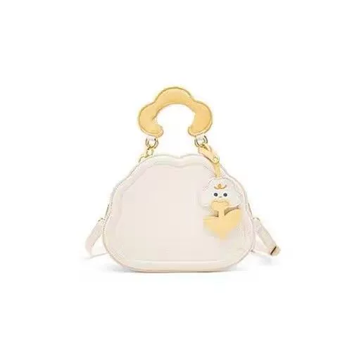 Кремовая сумка через плечо, летняя универсальная сумка на одно плечо, коллекция 2023