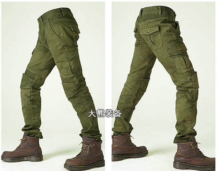 Quần xe máy cưỡi quần jeans chống ngã xe máy đầu máy hiệp sĩ thiết bị quần đua bốn mùa nam nữ đồ bảo vệ đầu gối