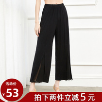 Lax dance pants modern dance trousers suit adult mesh Chinese dance classical dance teacher dance pants
