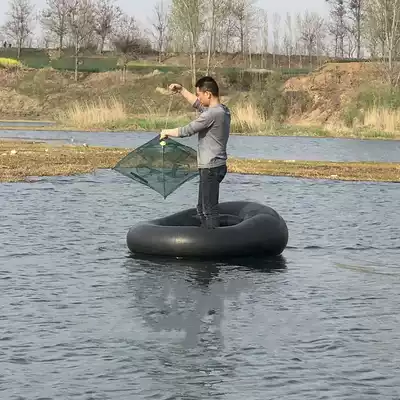New butyl rubber inner tube boat homemade lower net tire rubber boat rubber wear-resistant tie-resistant inflatable single double boat