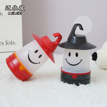 Maibei Northern Europe ins Wind Smiling Face Light Childrens Tent Decoration Light Bedroom Night Light Wild Camping Tent Light