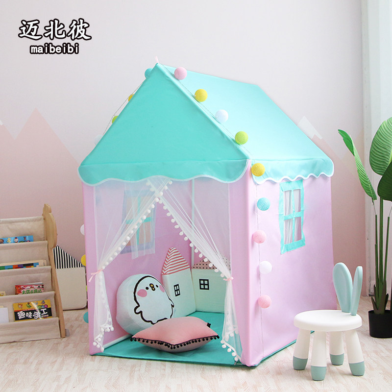 Mai Beibi children's tent Indoor princess game house Girl home small house Doll house Children sleep in separate beds