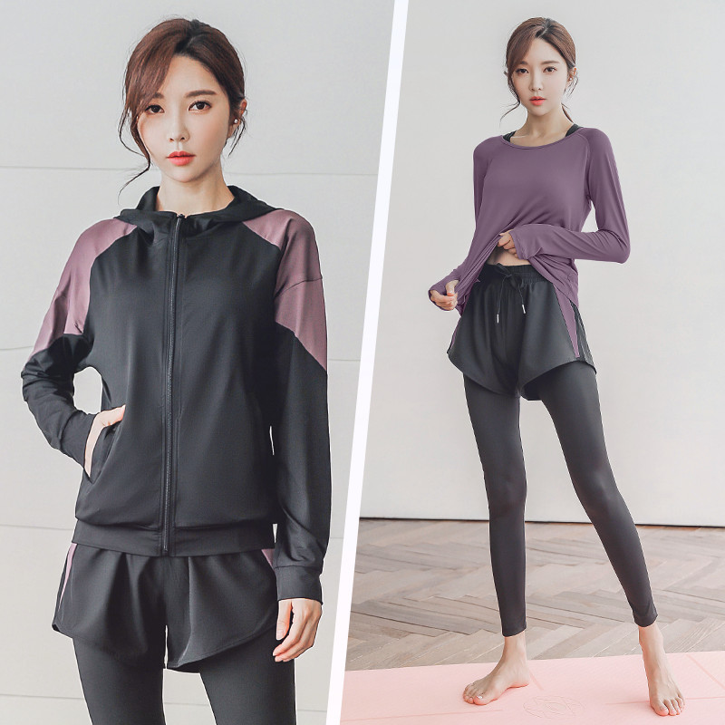 Running Sports Suit Women Spring Summer Style With Lean Yoga Professional Gym Fitness Room Morning Running Speed Dry Big Size Easy Fashion