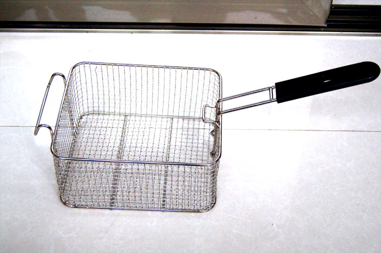 Stainless steel fried basket Fried basket fried screen Fried chicken leg basket Electric fryer fried net Western food equipment oil filter screen