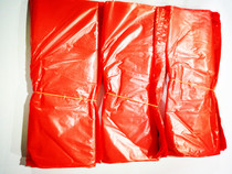 Vest type red thickened small garbage bag household environmental protection kitchen tote bag plastic bag 30 ties