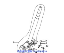 Peugeot motorcycle bee QP100T-12C lower joint plate small monster column front fork accessories