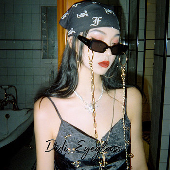 European and American Style Small Frame Black Sunglasses for Women, Instagram Influencer Street Style, Super Cool Hot Girl Glasses, Personalized Trendy Fashion Sunglasses