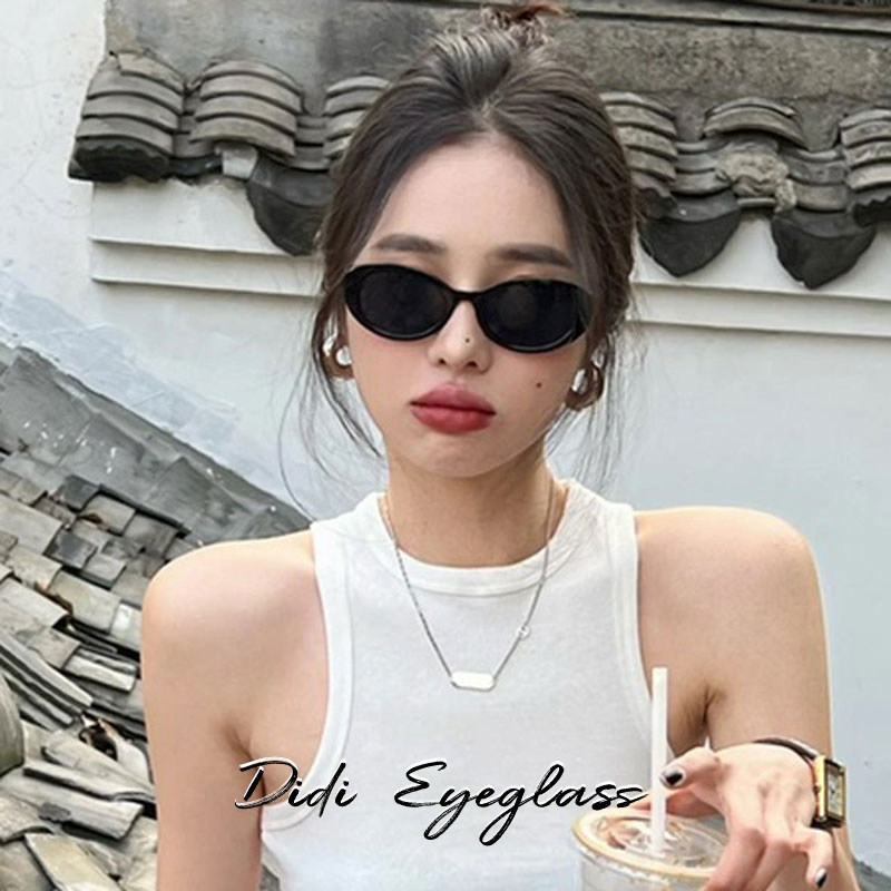 Sunglasses for Women, High-End Style, Small Face, European and American Retro, Small Frame, Oval, 2025 New Model, Internet Celebrity, Prescription Sunglasses, Trendy