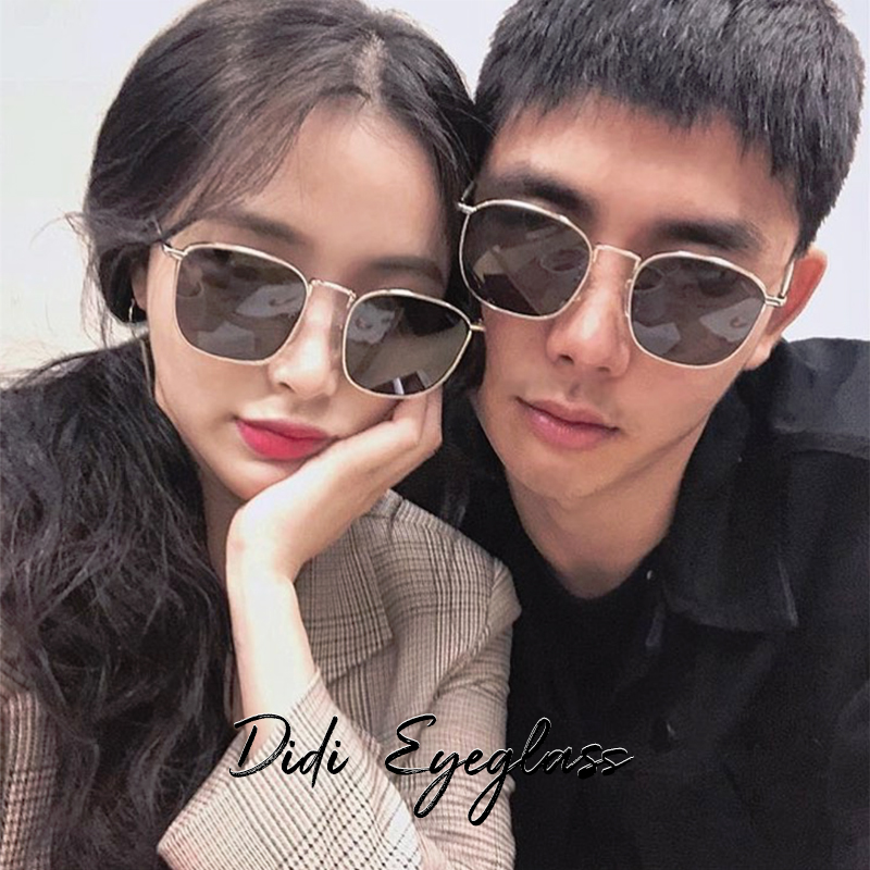 Owada Retro Glasses 2022 new box sunglasses female anti - UV Net red couple street shoot sunglasses male tide