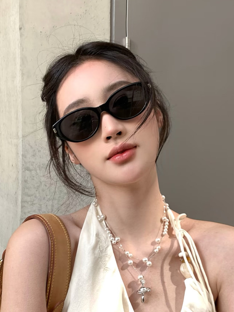 2025 New Retro Cat-Eye Sunglasses for Women, High-End Trendy Hot Girl Vacation Polarized Sunglasses, Round Face Slimming
