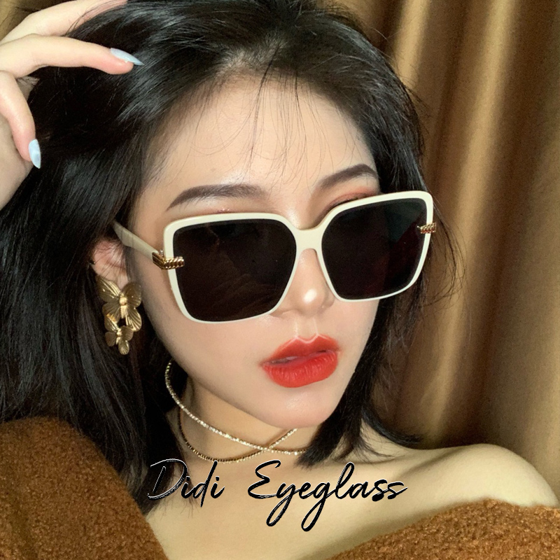 2020 new big frame large face slim square round face sunglasses Han version Chains women online red identical sun glasses male