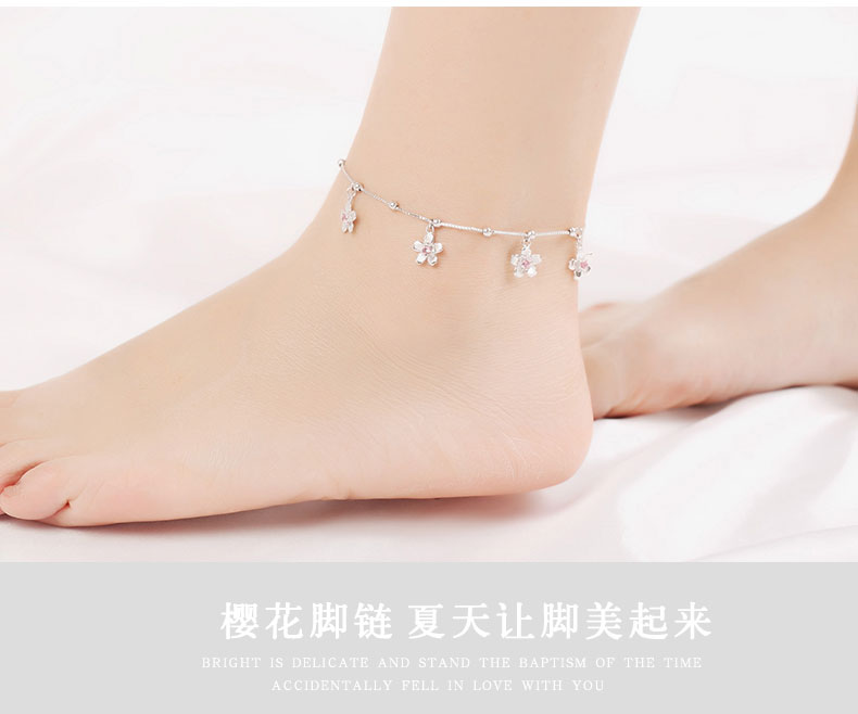Bracelet de cheville Femme en Argenterie - Ref 3101665 Image 4