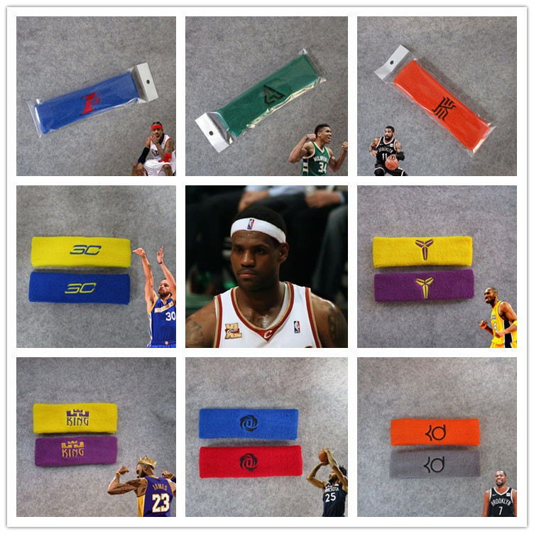 Basketball Star Kobe James Morant Curry Irving Iverson Paulros Sports Cotton Headband Headband Basketball Star Kobe James Morant Curry Irving Iverson Paulros Sports Cotton Headband Headband