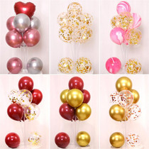 Net red bracket wedding wedding room guide balloon column birthday party wedding decoration table floating wedding supplies