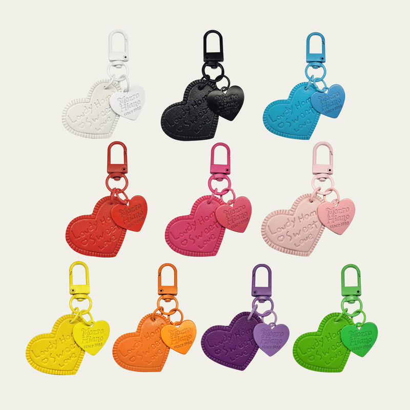 Pintoo Keychain Colorful Heart DIY Handmade Keychain