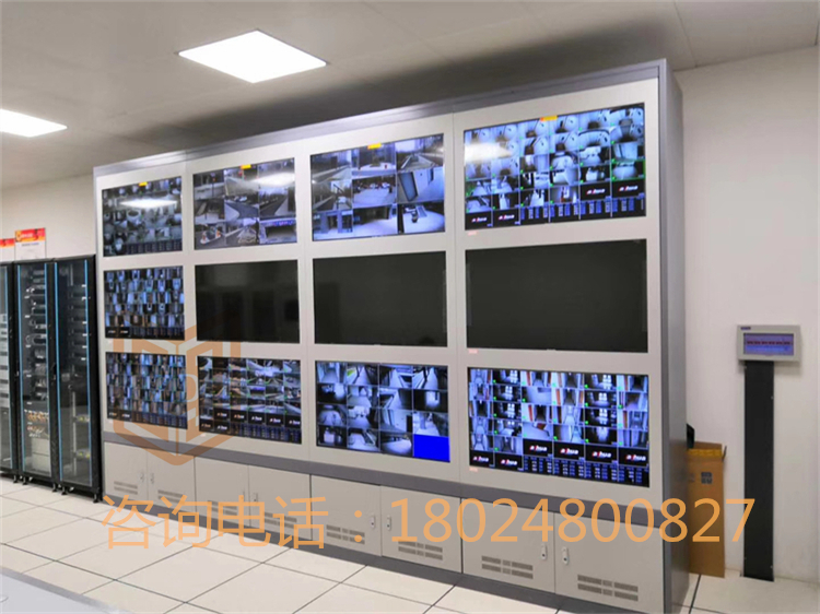 Monitor the TV wall landing cabinet 46 inch 42 inch 55 inch seamless splicing screen customized monitoring monitor cabinet