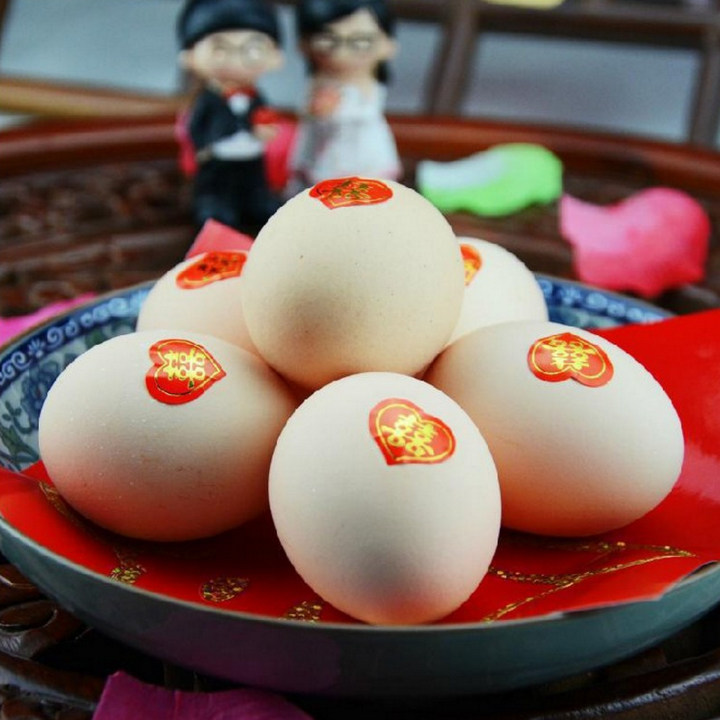 Egg wedding wedding wedding supplies small wedding paper furniture egg mini happy lucky baby full moon