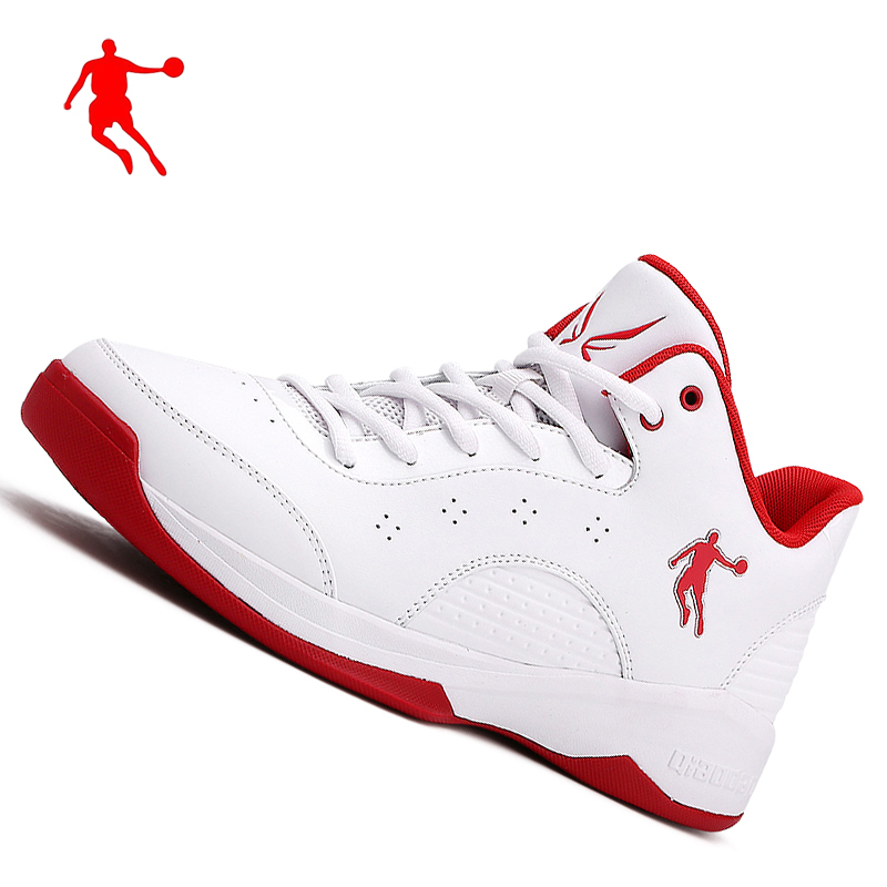 China Jordan Basketball Shoes Men's High-Top Sports Shoes Leather Waterproof and Odor-Resistant Winter Breathable Sneakers Student Combat Boots