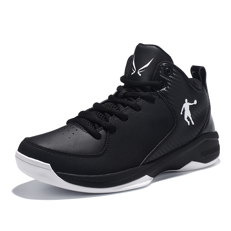 China Jordan Basketball Shoes Men's Shoes 2024 Low-Top Black Leather Waterproof Sports Shoes Genuine Brand Professional Combat Boots