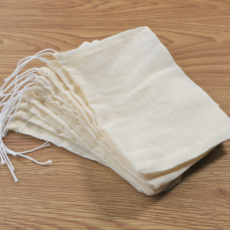 20 10*15cm cotton gauze drawstring soup bag seasoning brine wrapped medicine bag soup bag filter bag snor