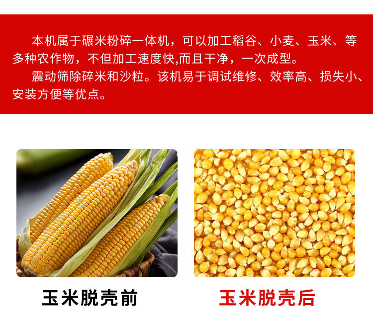 Райс мельница 不锈钢碾米机磨粉机 干磨湿磨磨浆机 家用小型粉碎机打米机干湿