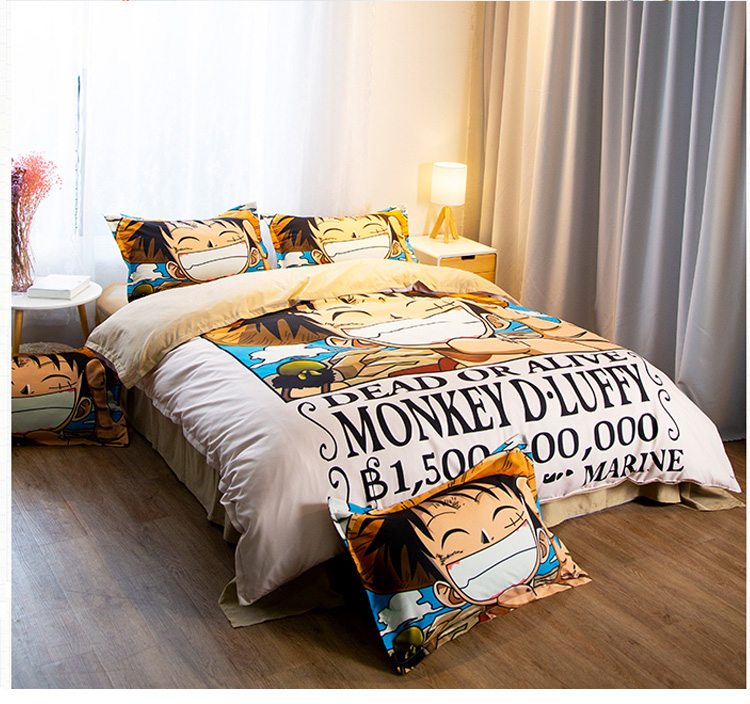 Naruto bộ ba mảnh của One Piece quilt để lập bản đồ tùy chỉnh DIY Lufei quilt cover phim hoạt hình tấm anime gối chăn