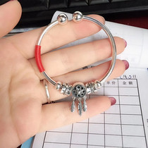 yoyo silver sterling silver foot silver flower beads dream catcher unscrew the opening garlic bead bracelet